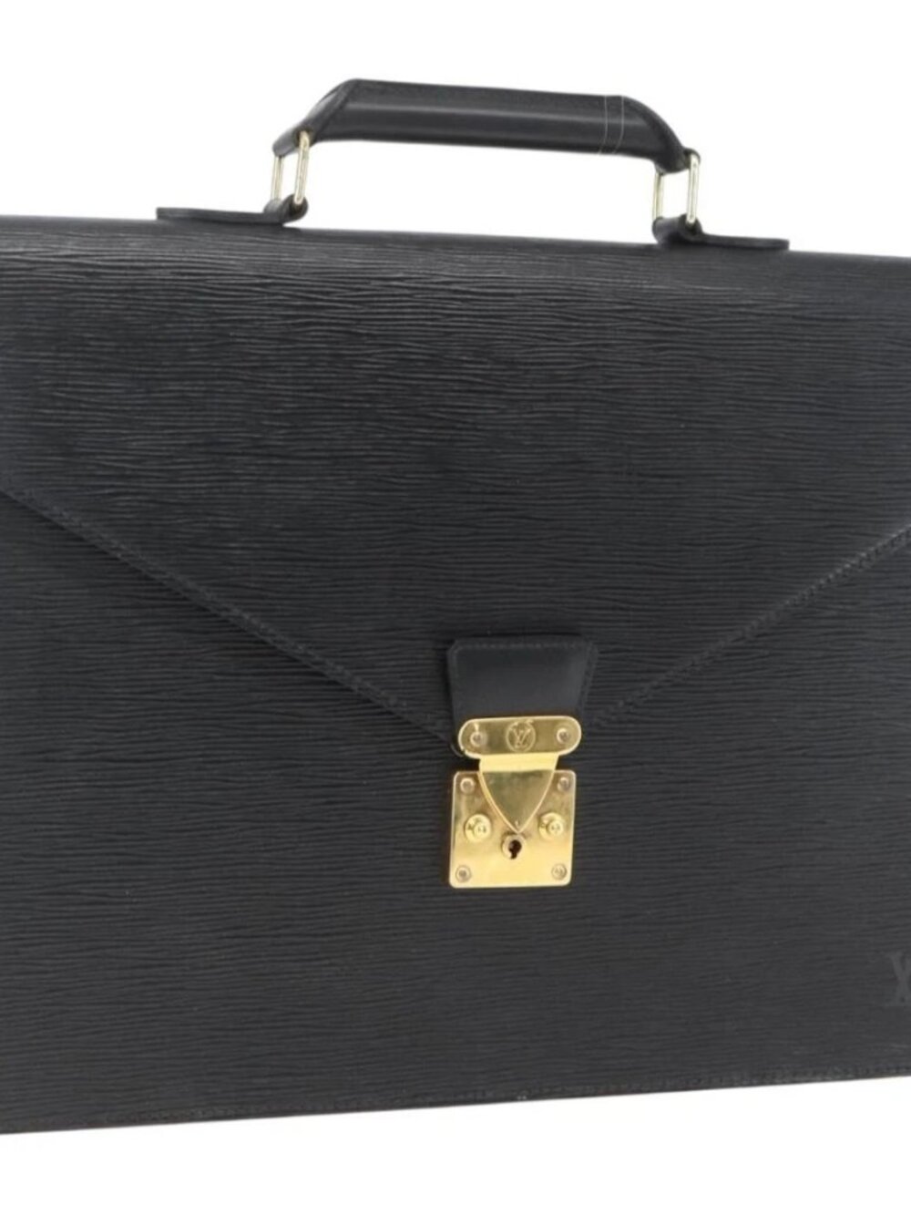 LOUIS VUITTON Epi Serviette Conseiller Business Bag Black